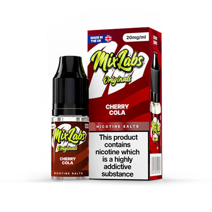Mix Labs Salts 10ml Cherry Cola - 10mg - Flawless Vape Shop