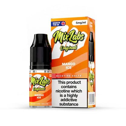 Mix Labs Salts 10ml Mango Ice - 10mg - Flawless Vape Shop