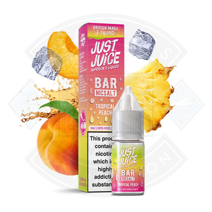 Just Juice Bar Nic Salt - Tropical Peach 10ml - 5mg - Flawless Vape Shop