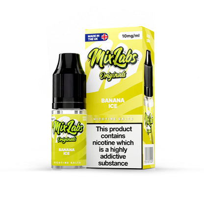 Mix Labs Salts 10ml Banana Ice - 10mg - Flawless Vape Shop