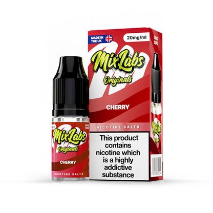 Mix Labs Salts 10ml Cherry - 10mg - Flawless Vape Shop