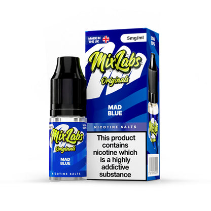 Mix Labs Salts 10ml Mad Blue - 10mg - Flawless Vape Shop