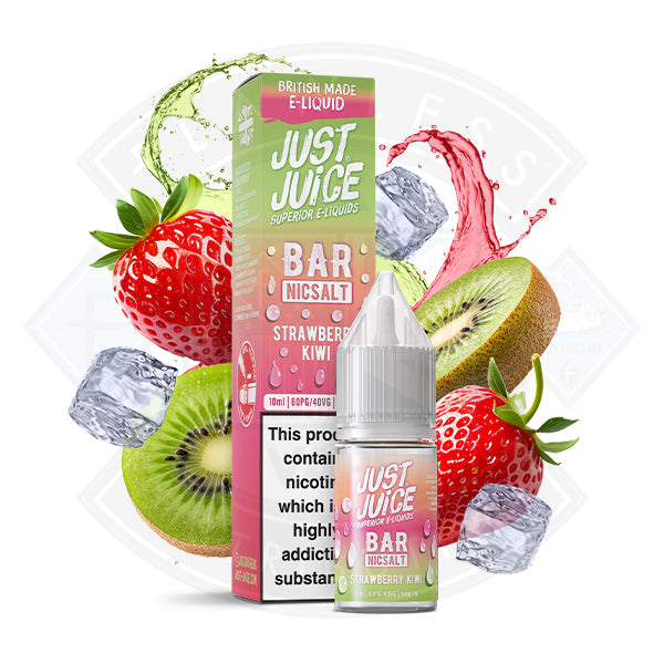 Just Juice Bar Nic Salt - Strawberry Kiwi 10ml - 5mg - Flawless Vape Shop