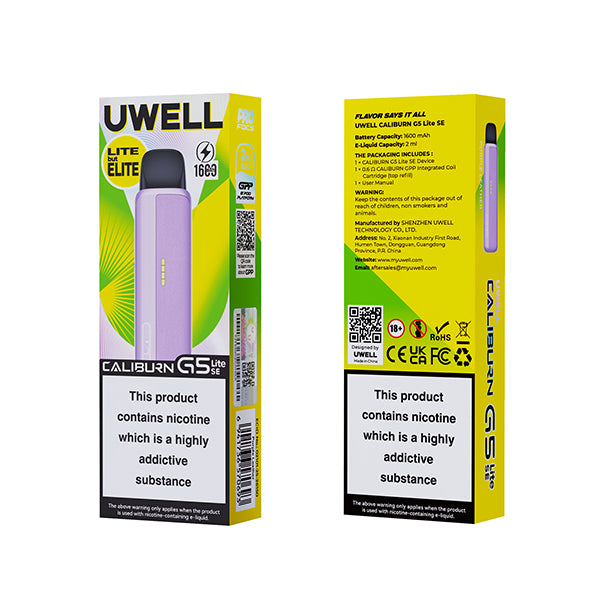 Uwell Caliburn G5 Lite SE Vape Kit - Pink Leather - Flawless Vape Shop