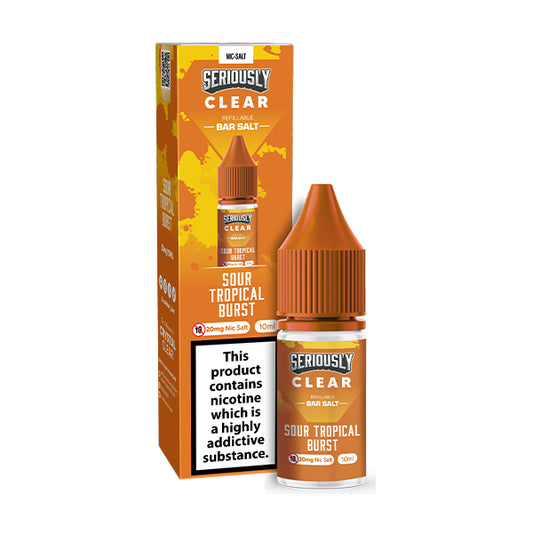 Doozy Vape Seriously Clear Nic Salts Sour Tropical Brust