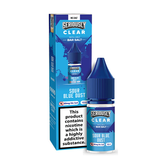 Doozy Vape Seriously Clear Nic Salts Sour Blue Dust