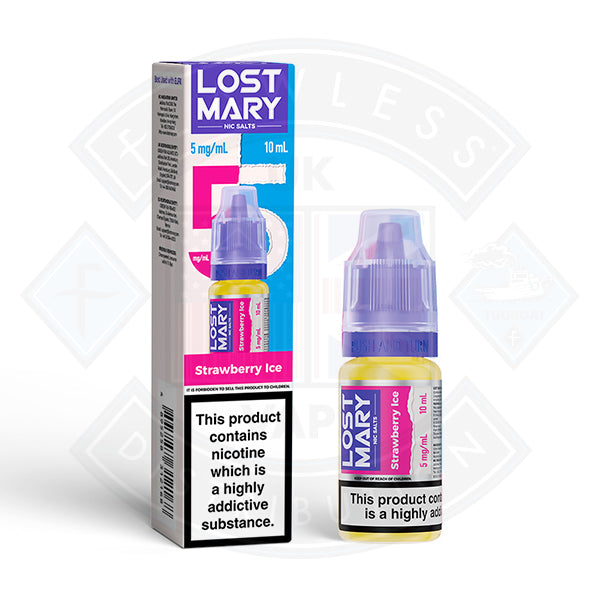 LOST MARY Strawberry Ice Nic Salts E-Liquid 10ml - 20mg - Flawless Vape Shop