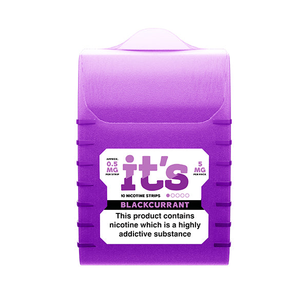 it's Nicotine Strips - Blackcurrant / 0.5mg - Flawless Vape shop