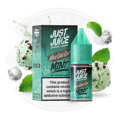Just Juice -  Mint Choc Chip  10ml - 5mg - Flawless Vape Shop