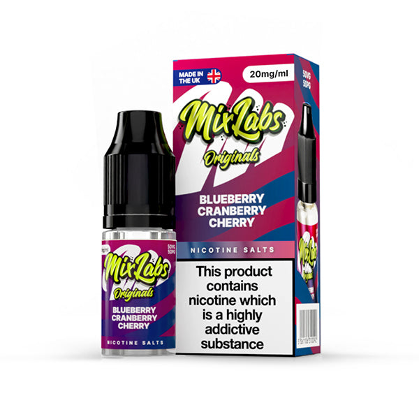 Mix Labs Salts 10ml Blueberry Cranberry Cherry - 10mg - Flawless Vape Shop