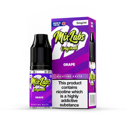 Mix Labs Salts 10ml Grape - 10mg - Flawless Vape Shop