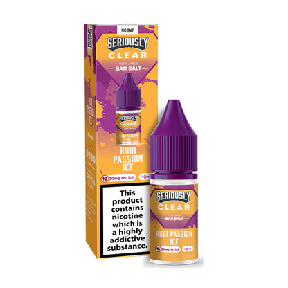 Doozy Vape Seriously Clear Nic Salts Rubi Passion Ice - 5mg - Flawless Vape Shop