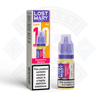 LOST MARY Strawberry Banana Nic Salts E-Liquid 10ml - 20mg - Flawless Vape Shop
