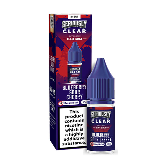 Doozy Vape Seriously Clear Nic Salts Blueberry Sour Cherry