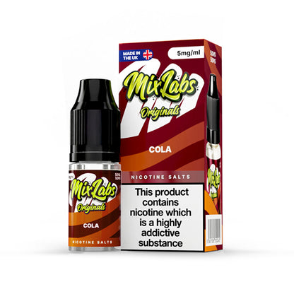 Mix Labs Salts 10ml Cola - 10mg - Flawless Vape Shop