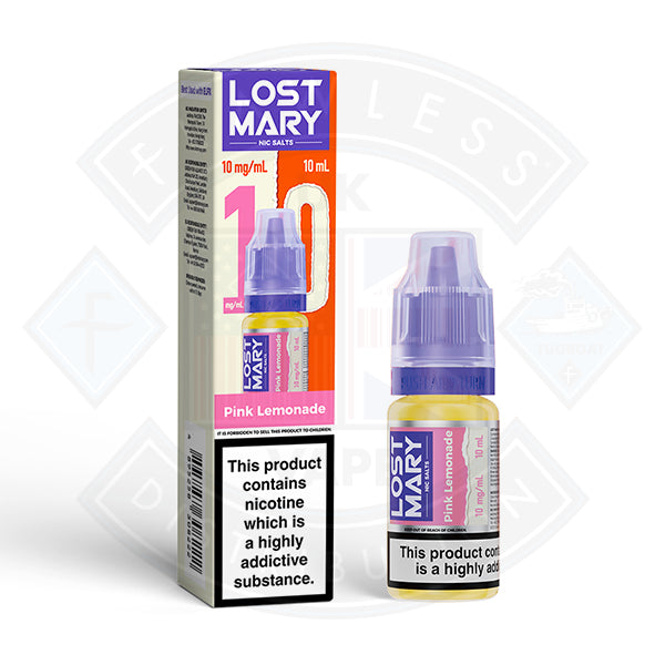 LOST MARY Pink Lemonade Nic Salts E-Liquid 10ml - 20mg - Flawless Vape Shop