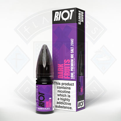 Riot X Salt 10ml Dark Fruits - 20mg - Flawless Vape Shop