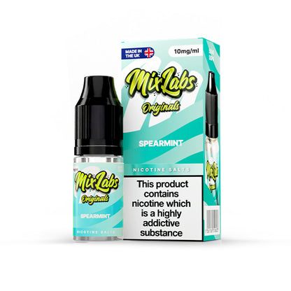 Mix Labs Salts 10ml Spearmint - 20mg - Flawless Vape Shop