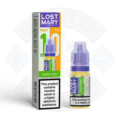 LOST MARY Lemon Lime Nic Salts E-Liquid 10ml
