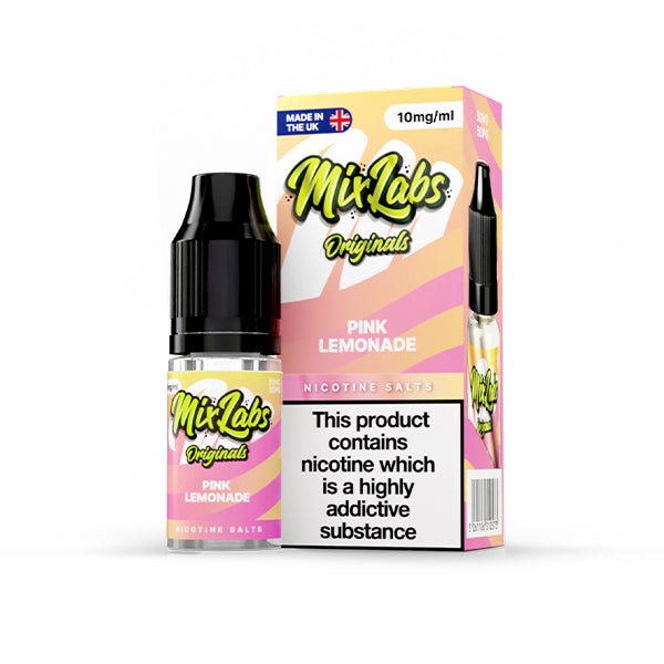 Mix Labs Salts 10ml Pink Lemonade - 10mg - Flawless Vape Shop