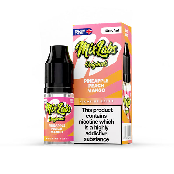 Mix Labs Salts 10ml Pineapple Peach Mango - 10mg - Flawless Vape Shop