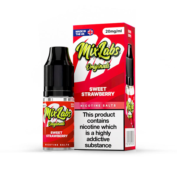 Mix Labs Salts 10ml Sweet Strawberry - 10mg - Flawless Vape Shop