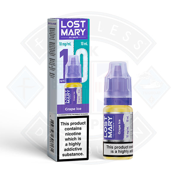 LOST MARY Grape Ice Nic Salts E-Liquid 10ml - 20mg - Flawless Vape Shop