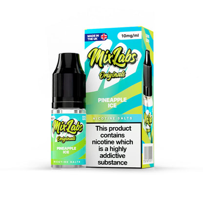 Mix Labs Salts 10ml Pineapple Ice - 10mg - Flawless Vape Shop