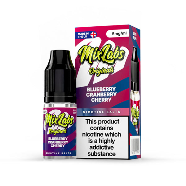 Mix Labs Salts 10ml Blueberry Cranberry Cherry - 10mg - Flawless Vape Shop