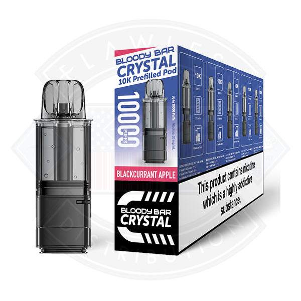 Bloody Bar Crystal 10K Prefilled Pod - Blueberry Cherry Cranberry - Flawless Vape Shop