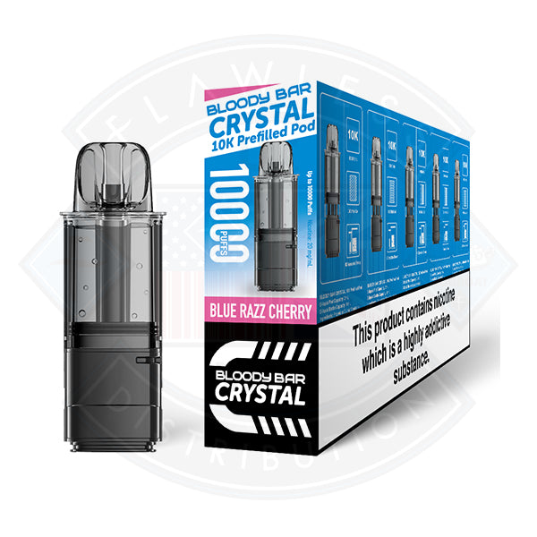 Bloody Bar Crystal 10K Prefilled Pod - Blueberry Cherry Cranberry - Flawless Vape Shop