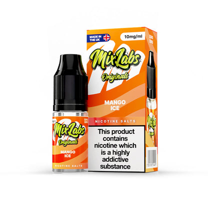 Mix Labs Salts 10ml Mango Ice - 10mg - Flawless Vape Shop