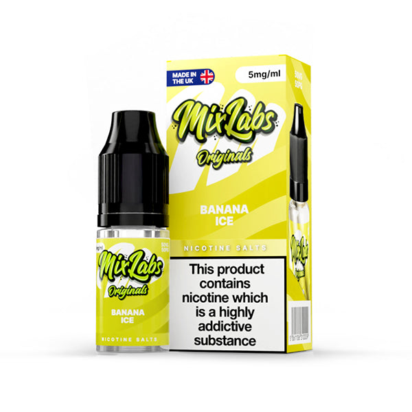 Mix Labs Salts 10ml Banana Ice - 10mg - Flawless Vape Shop