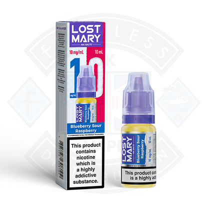 LOST MARY Blueberry Sour Raspberry Nic Salts E-Liquid 10ml