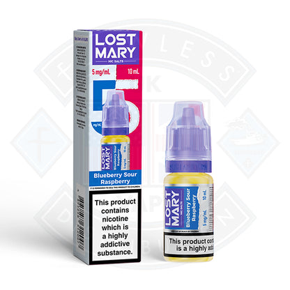 LOST MARY Blueberry Sour Raspberry Nic Salts E-Liquid 10ml