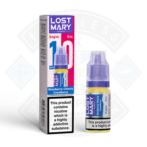 LOST MARY Blueberry Cherry Cranberry Nic Salts E-Liquid 10ml - 20mg - Flawless Vape Shop