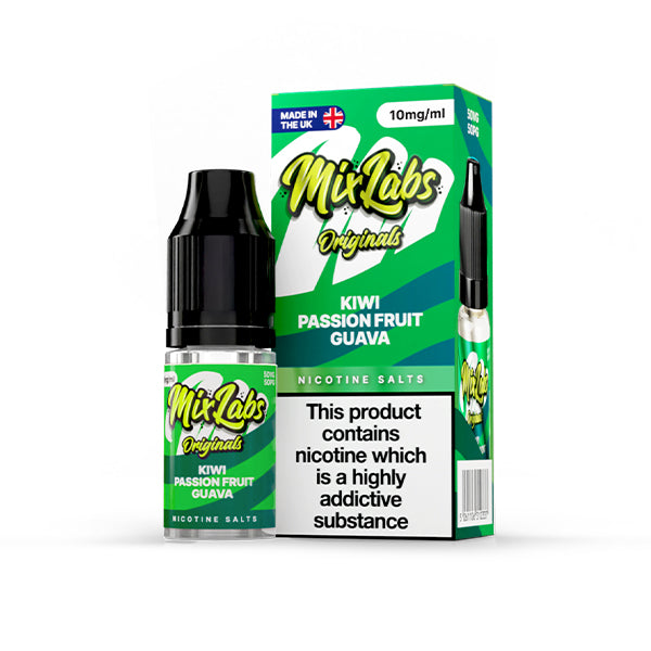 Mix Labs Salts 10ml Kiwi Passionfruit Guava