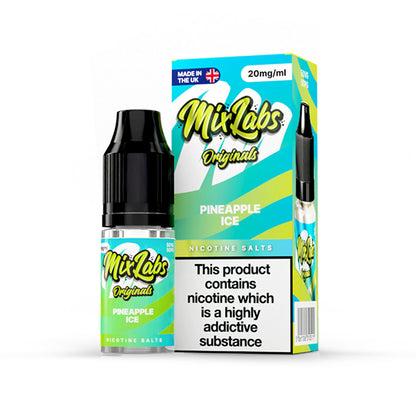 Mix Labs Salts 10ml Pineapple Ice - 10mg - Flawless Vape Shop
