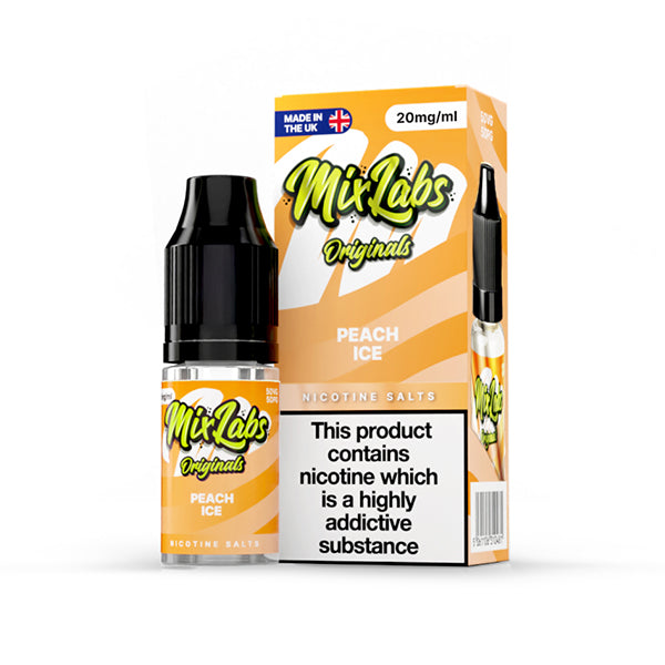 Mix Labs Salts 10ml Peach Ice - 10mg - Flawless Vape Shop