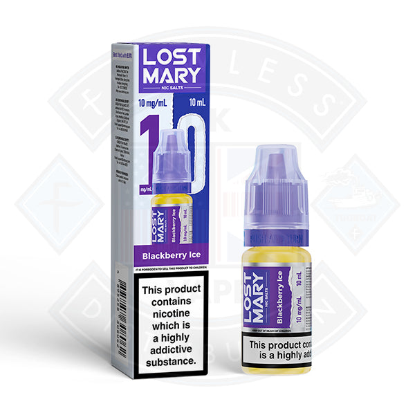 LOST MARY Blackberry Ice Nic Salts E-Liquid 10ml - 20mg - Flawless Vape Shop