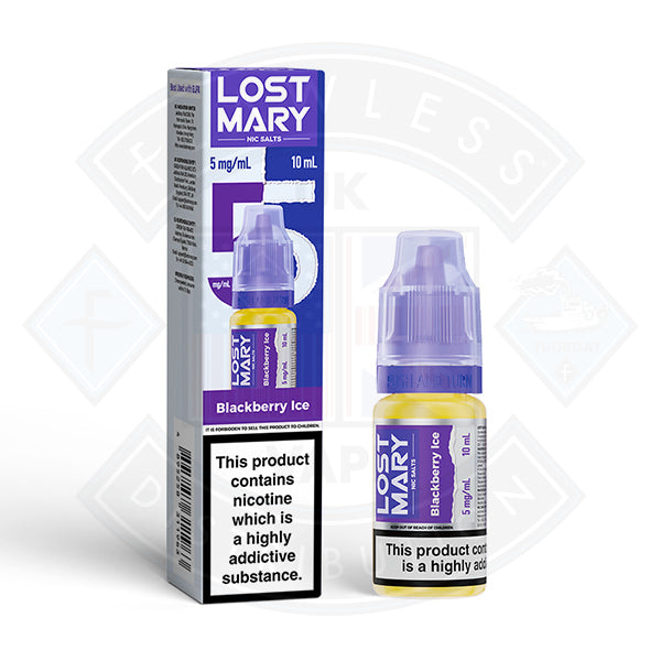 LOST MARY Blackberry Ice Nic Salts E-Liquid 10ml