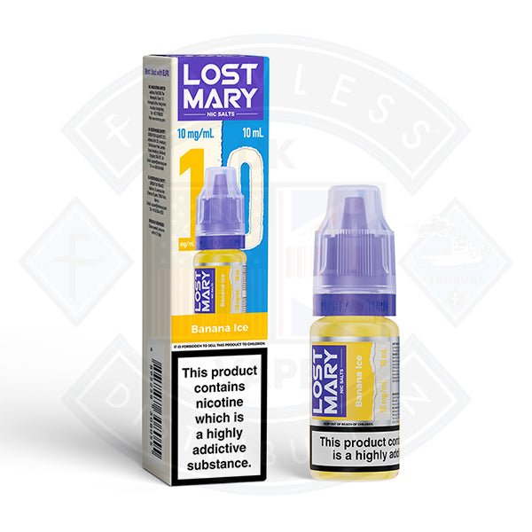 LOST MARY Banana Ice Nic Salts E-Liquid 10ml