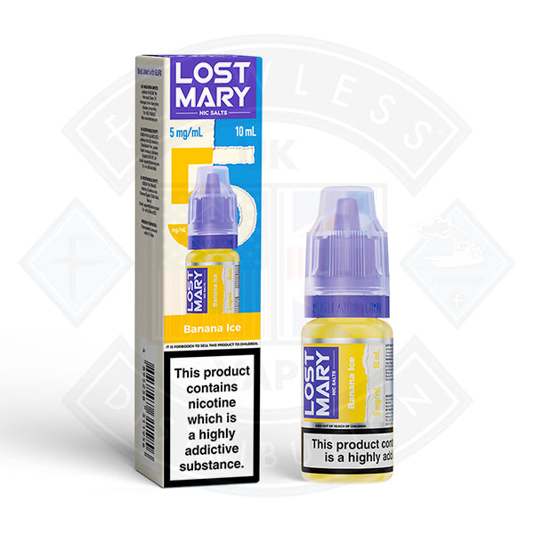 LOST MARY Banana Ice Nic Salts E-Liquid 10ml - 20mg - Flawless Vape Shop