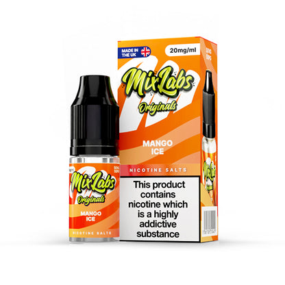 Mix Labs Salts 10ml Mango Ice - 10mg - Flawless Vape Shop