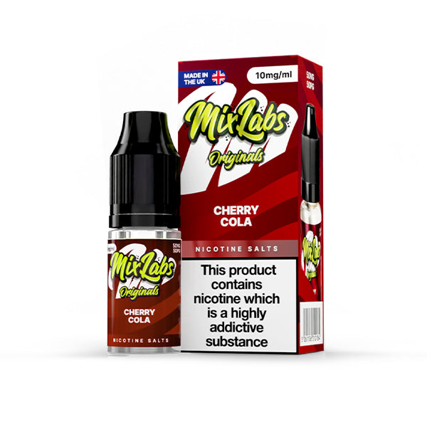 Mix Labs Salts 10ml Cherry Cola - 10mg - Flawless Vape Shop