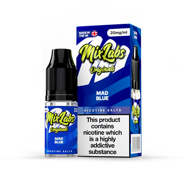 Mix Labs Salts 10ml Mad Blue - 10mg - Flawless Vape Shop