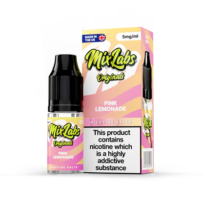 Mix Labs Salts 10ml Pink Lemonade - 10mg - Flawless Vape Shop