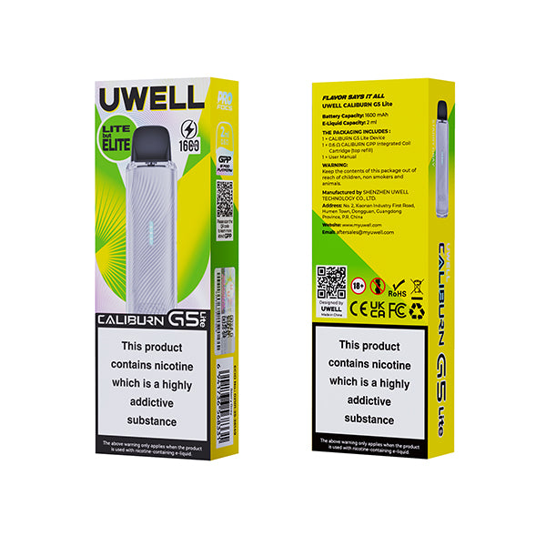 Uwell Caliburn G5 Litte Vape Kit - Creamy Celadon - Flawless Vape Shop