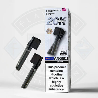 Vapes Bars Angel 20K Prefilled Vape Pods + Refill Container
