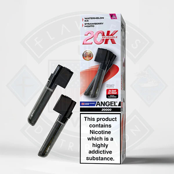 Vapes Bars Angel 20K Prefilled Vape Pods + Refill Container - Black Edition - Flawless Vape shop